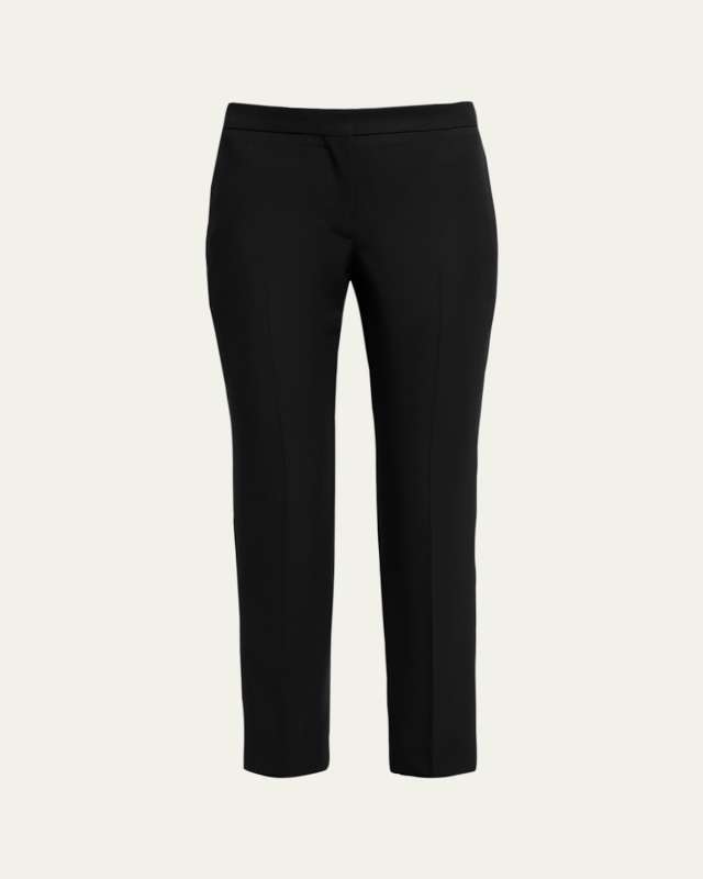 Cropped Cigarette Trousers